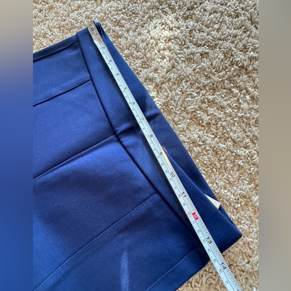 NWT TORY BURCH BLUE STRETCH PANTS Size XS - Picture 11 of 13